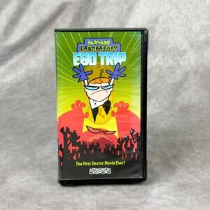 Dexter's Laboratory Ego Trip VHS Movie Cartoon Network 2000 Black Clamshell Case